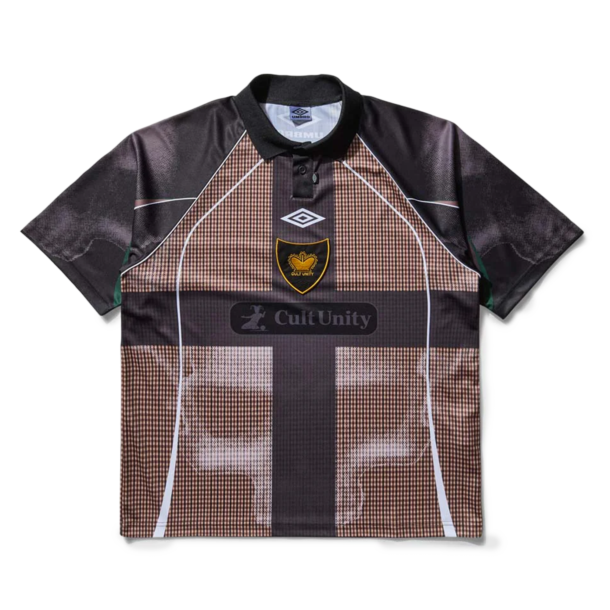 Umbro Cult Unity Check Polo Beige Black