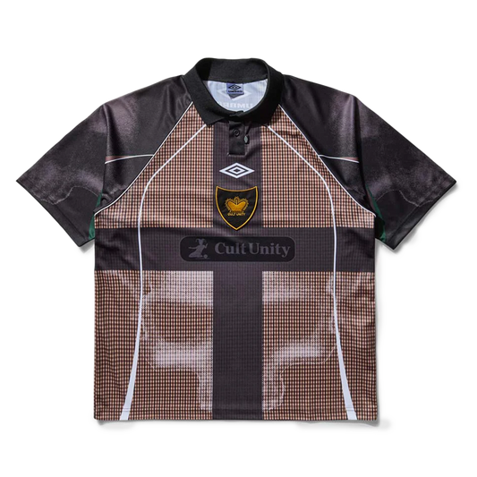 Umbro Cult Unity Check Polo Beige Black