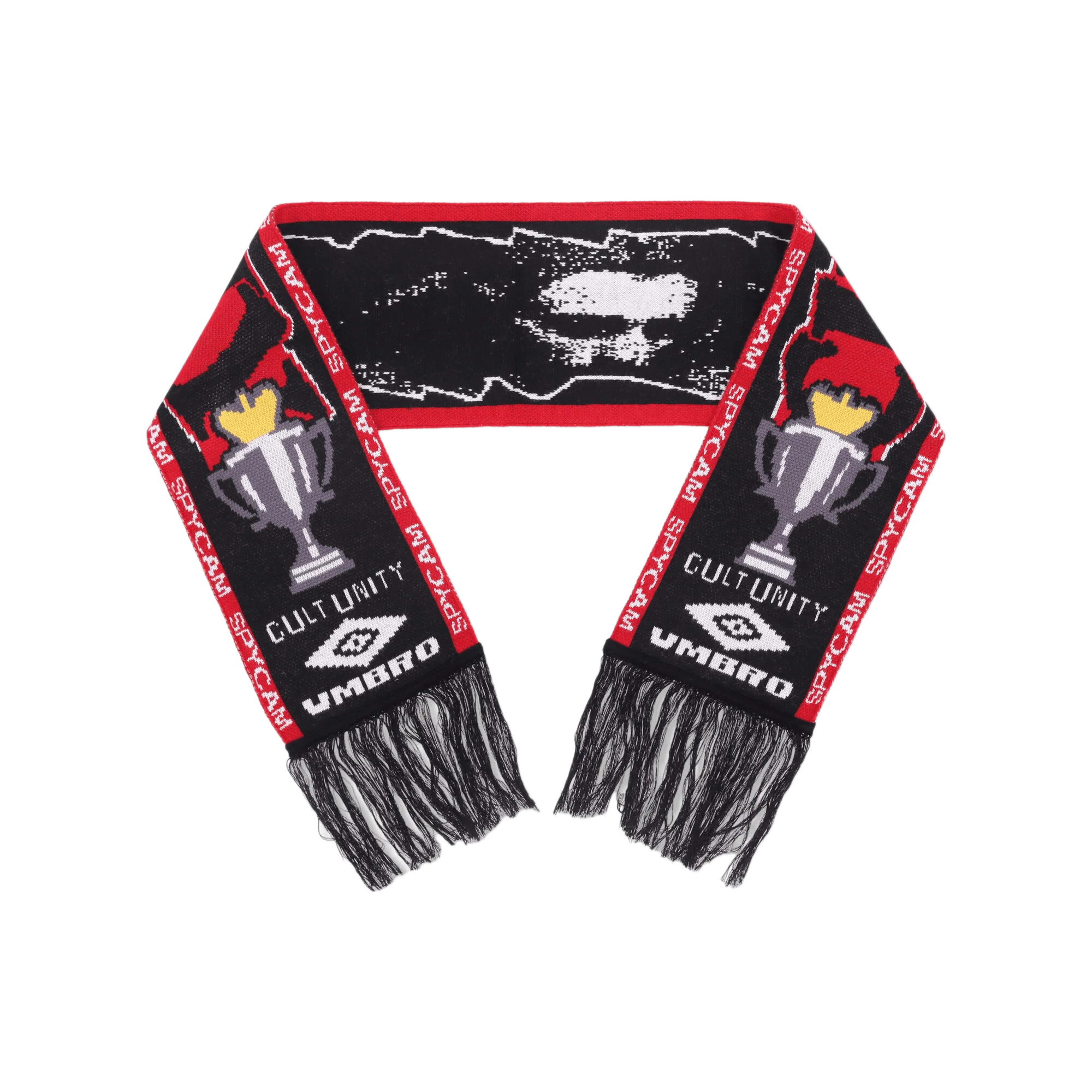Umbro Cult Unity Scarf Black Red
