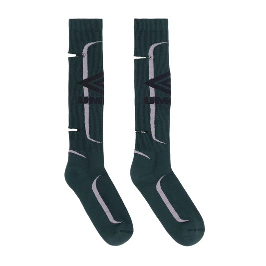 Umbro Logo Socks Dark Olive