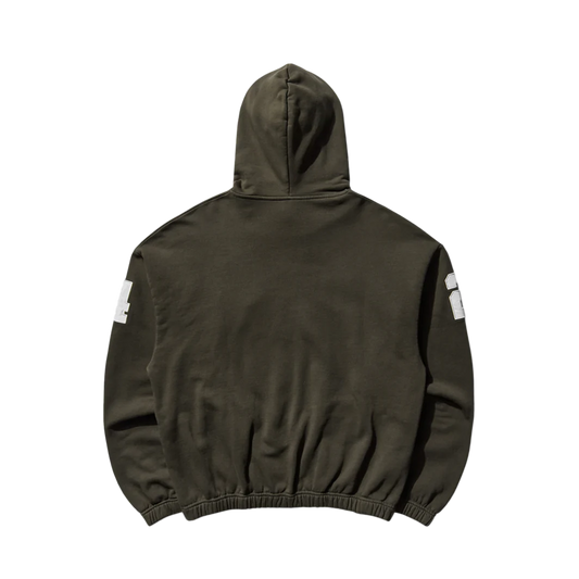 Umbro Manc Masked Hoodie Dark Olive