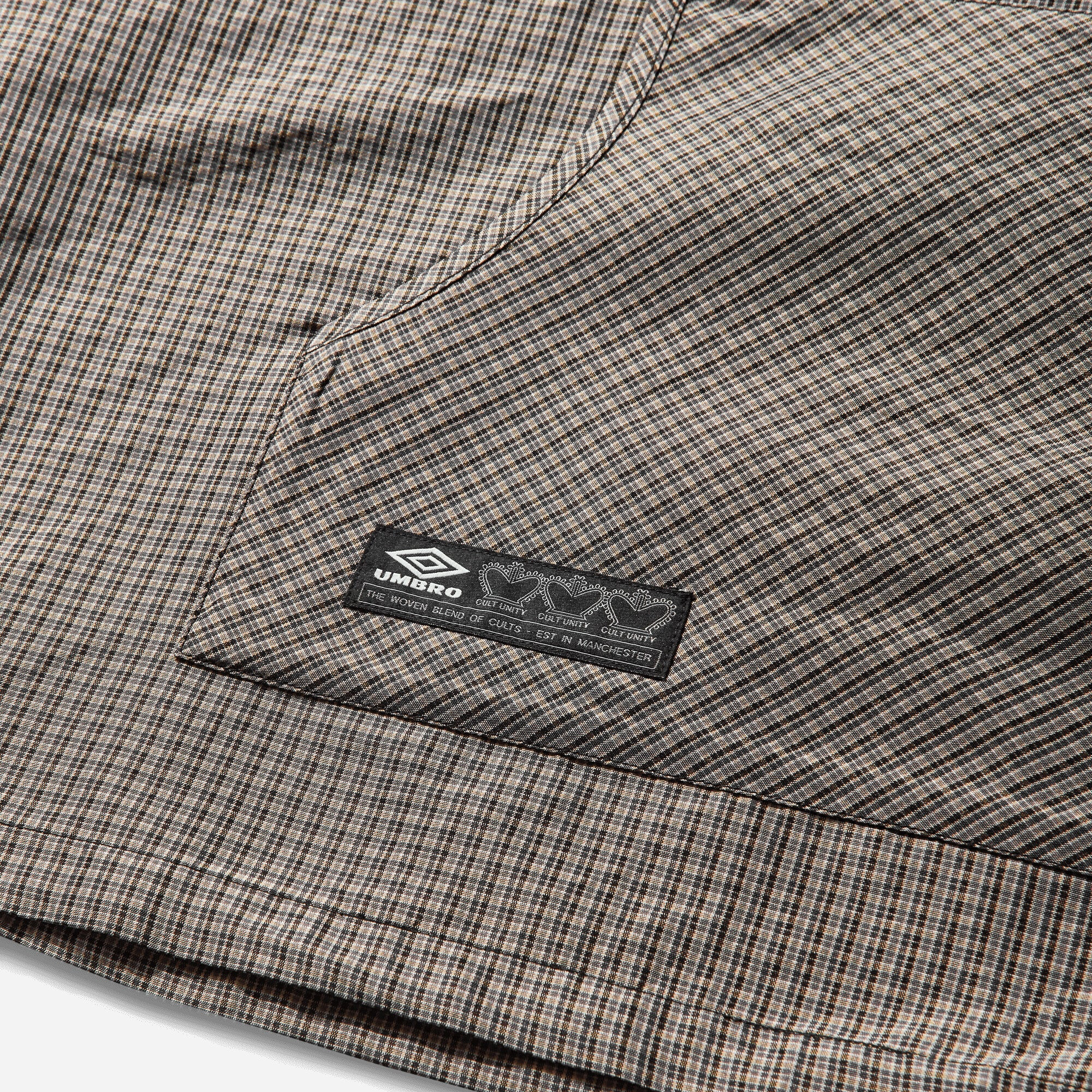 Umbro Masked Check Anorak Beige Black