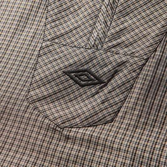 Umbro Masked Check Anorak Beige Black