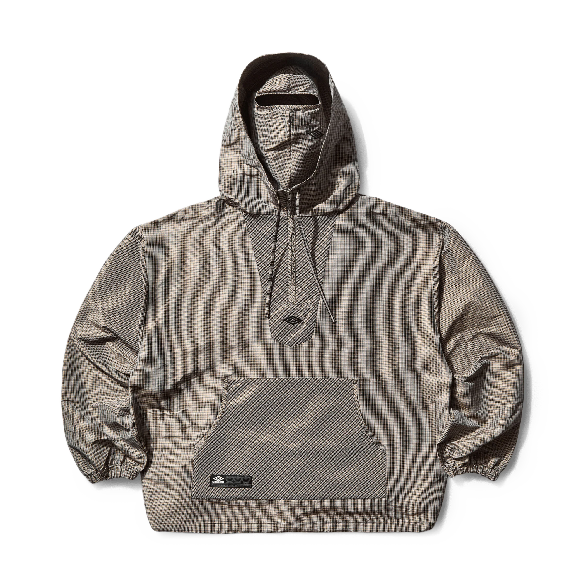 Umbro Masked Check Anorak Beige Black