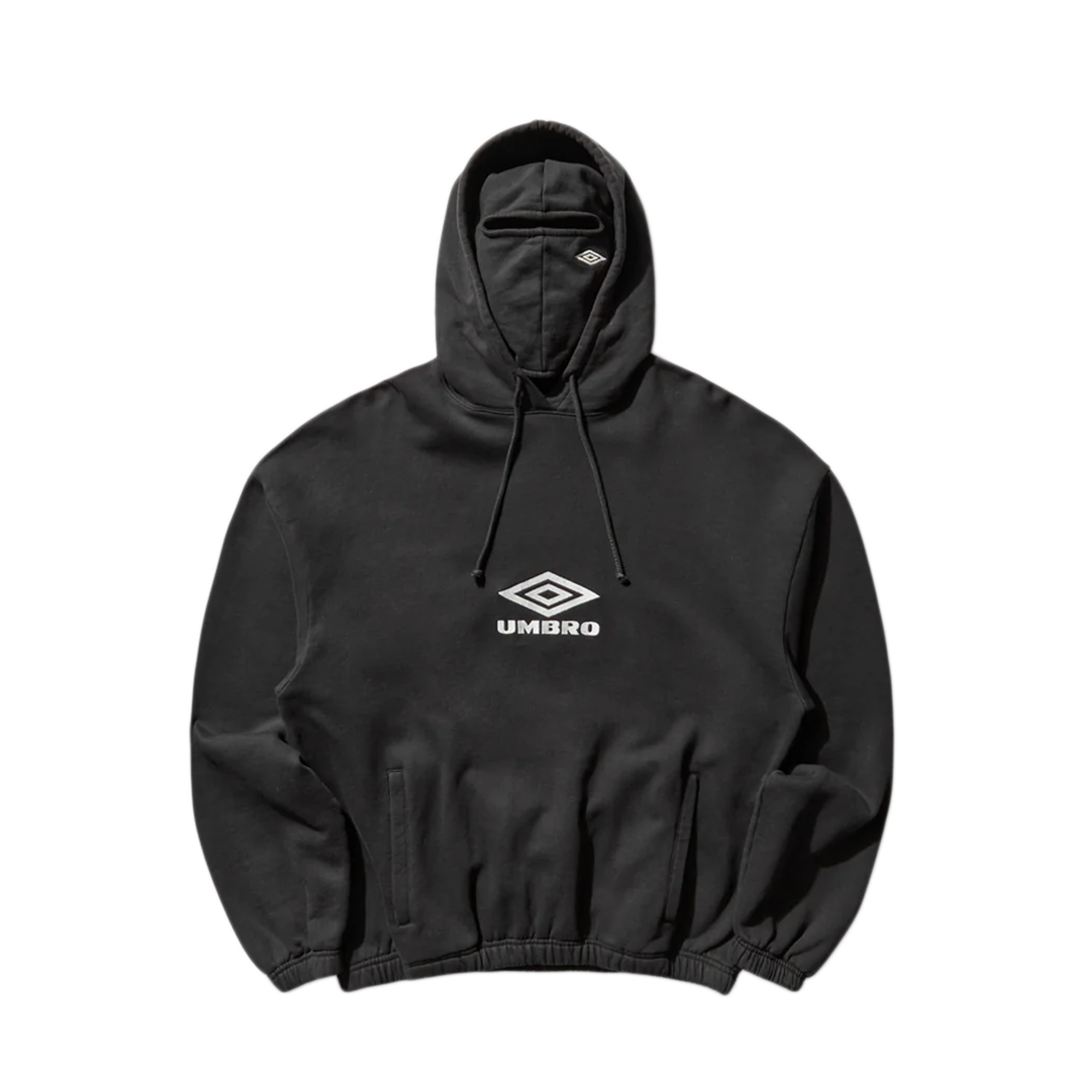 Umbro OG Logo Mask Hoodie Washed Black