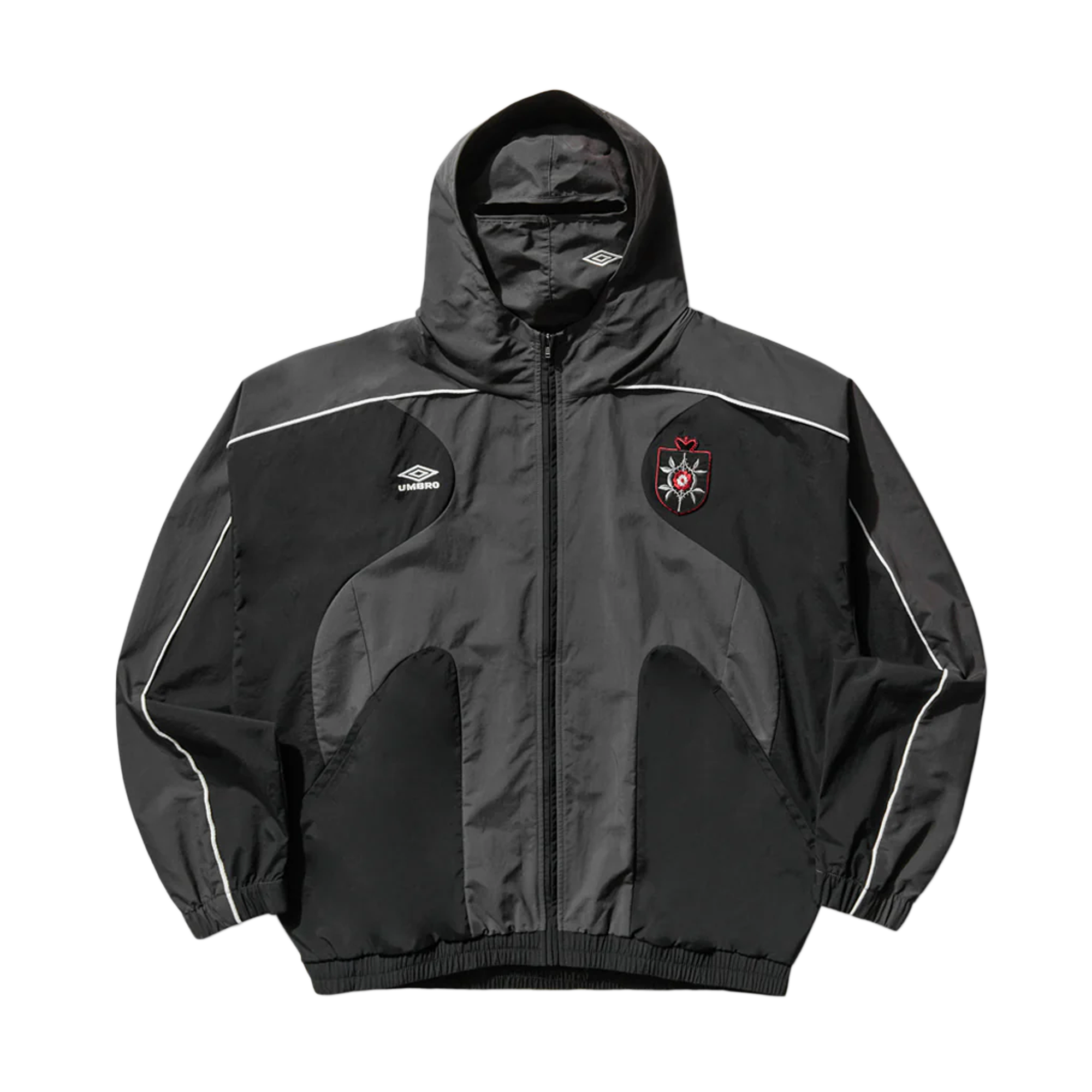 Umbro Rose Crest Masked Tracksuit Black Dark Gray