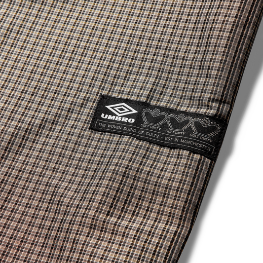 Umbro Smock Check Anorak Beige Black