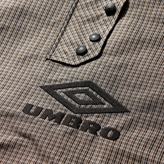 Umbro Smock Check Anorak Beige Black