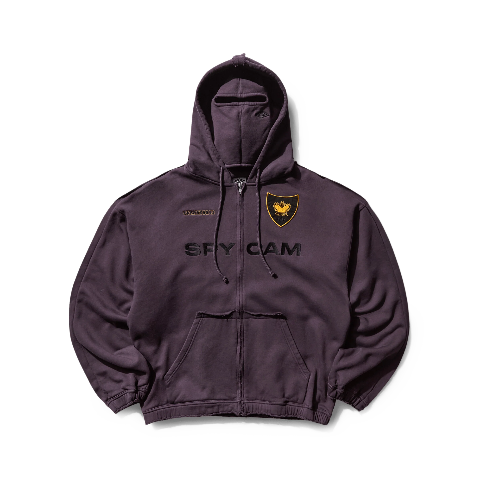 Umbro Spycam Masked Zip Hoodie Dark Purple