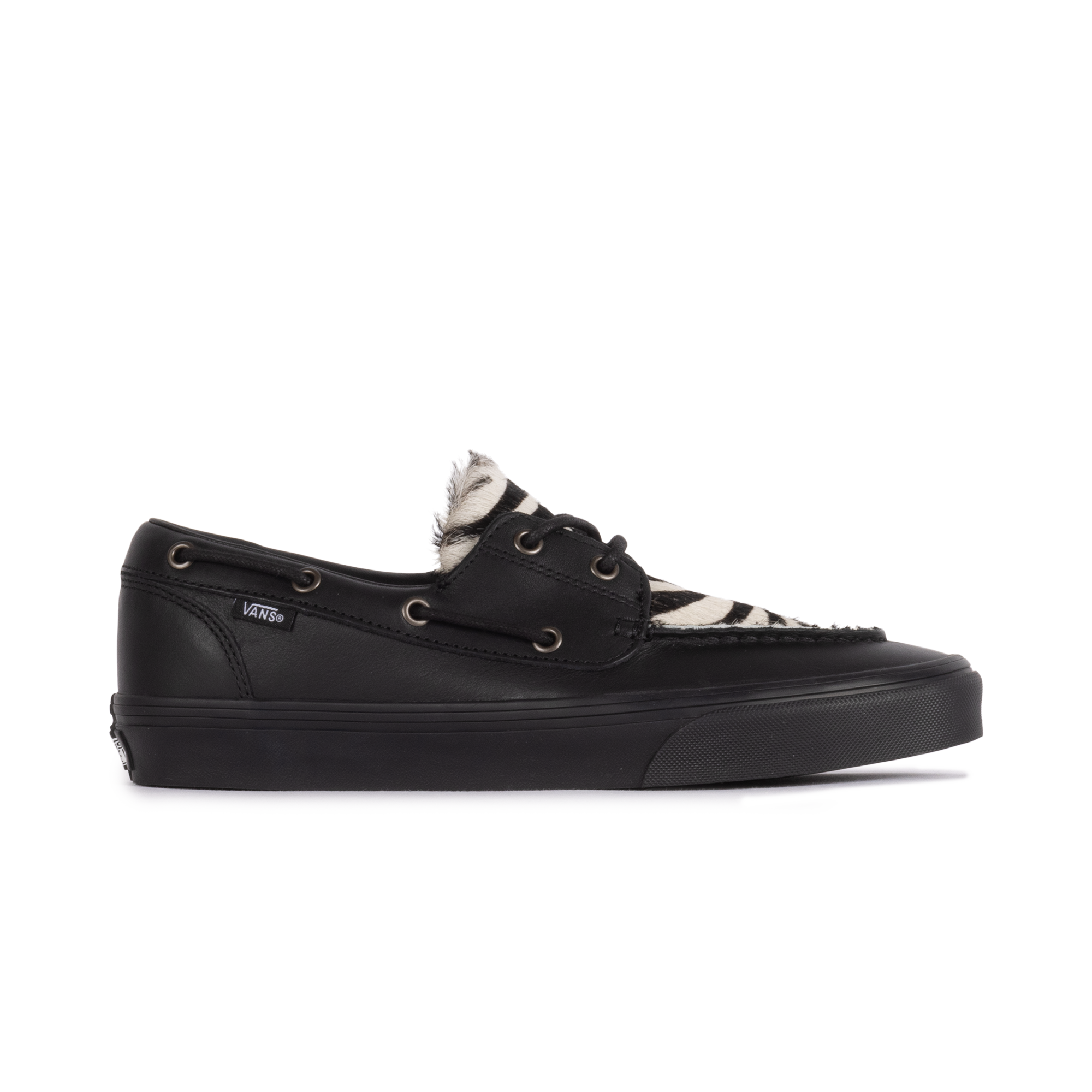 Vans 2-Eyelet Boat Shoe Pony Hair Black