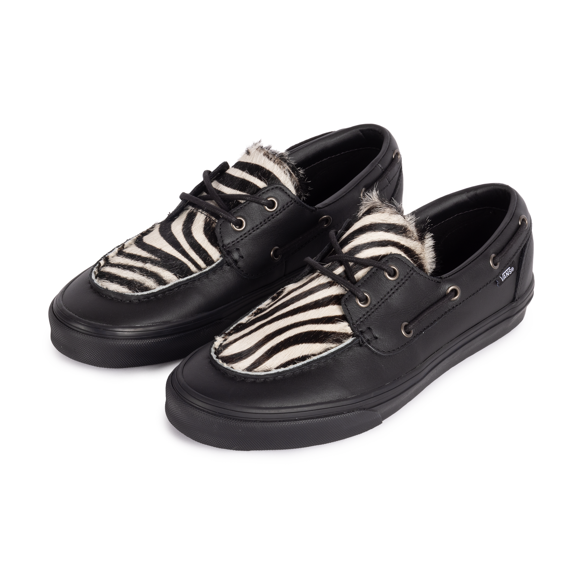 Vans 2-Eyelet Boat Shoe Pony Hair Black