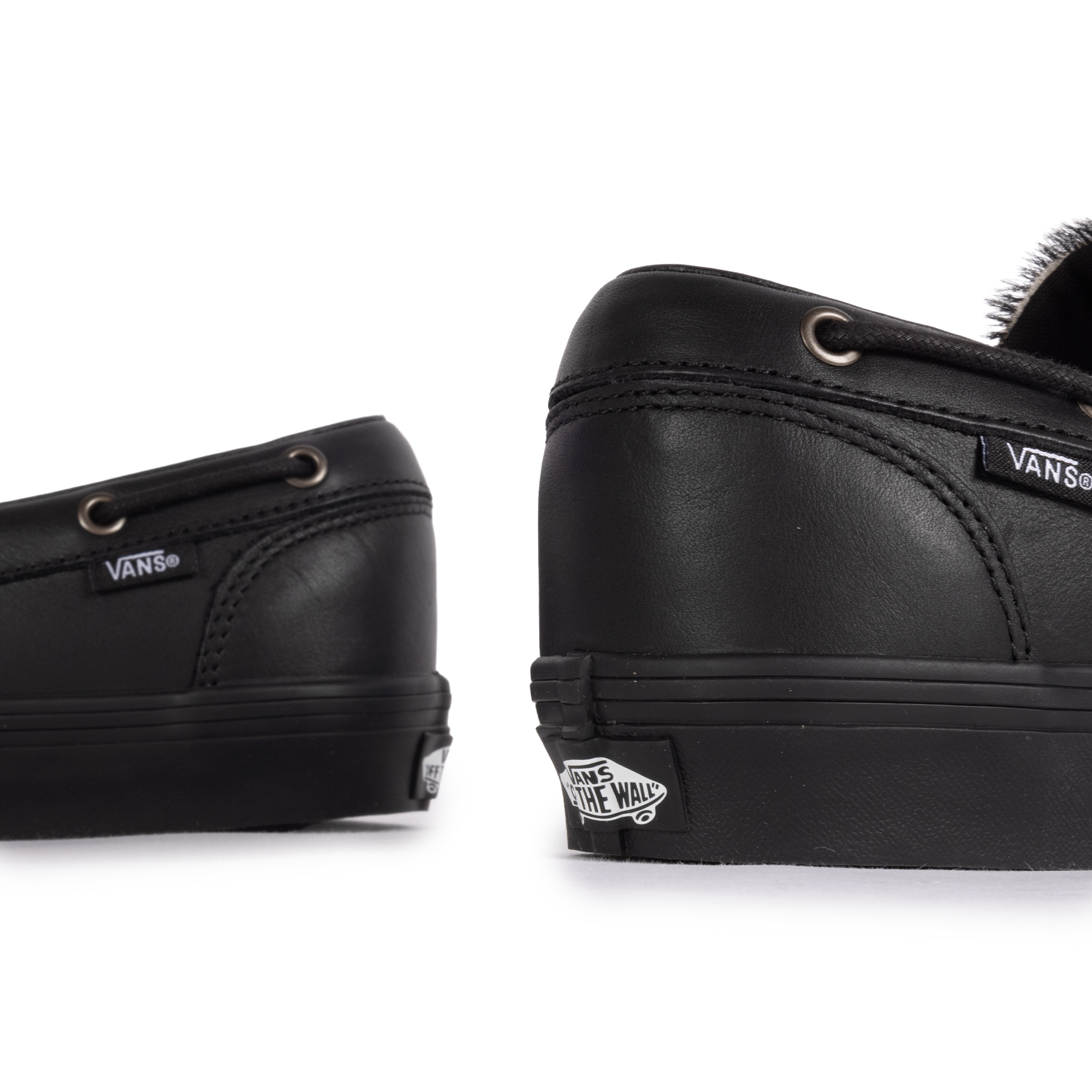 Vans 2-Eyelet Boat Shoe Pony Hair Black