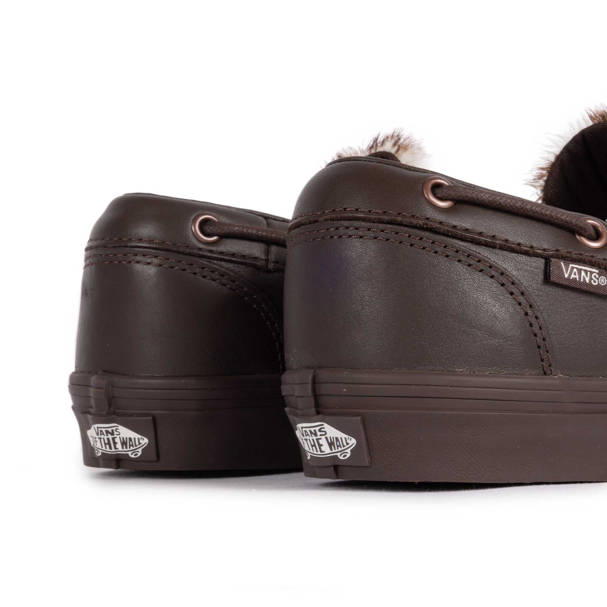 Vans 2-Eyelet Boat Shoe Pony Hair Dark Brown