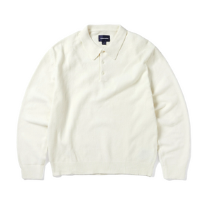 thisisneverthat Velvet Knit Polo Off White