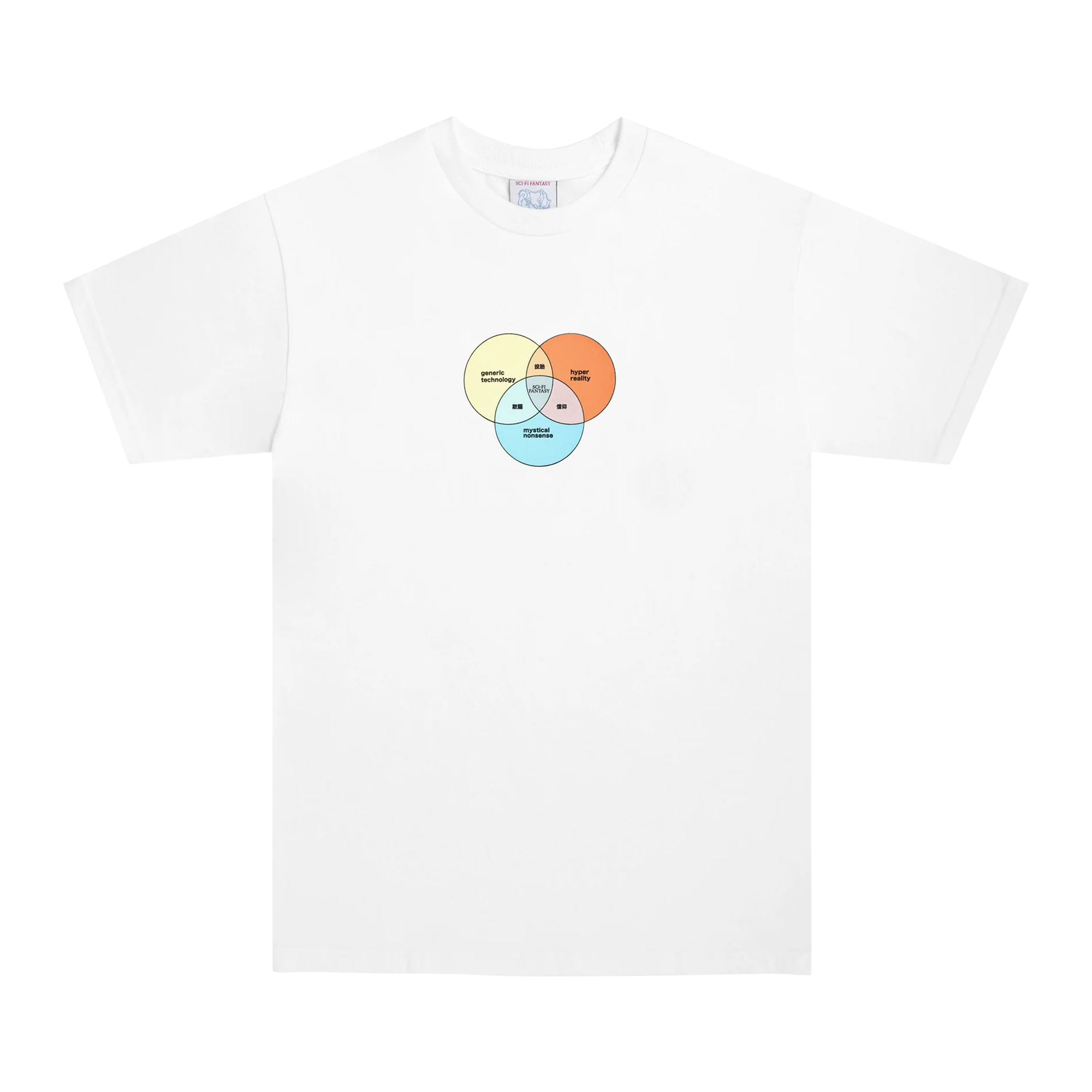 Sci-Fi Fantasy Ven Diagram T-Shirt White