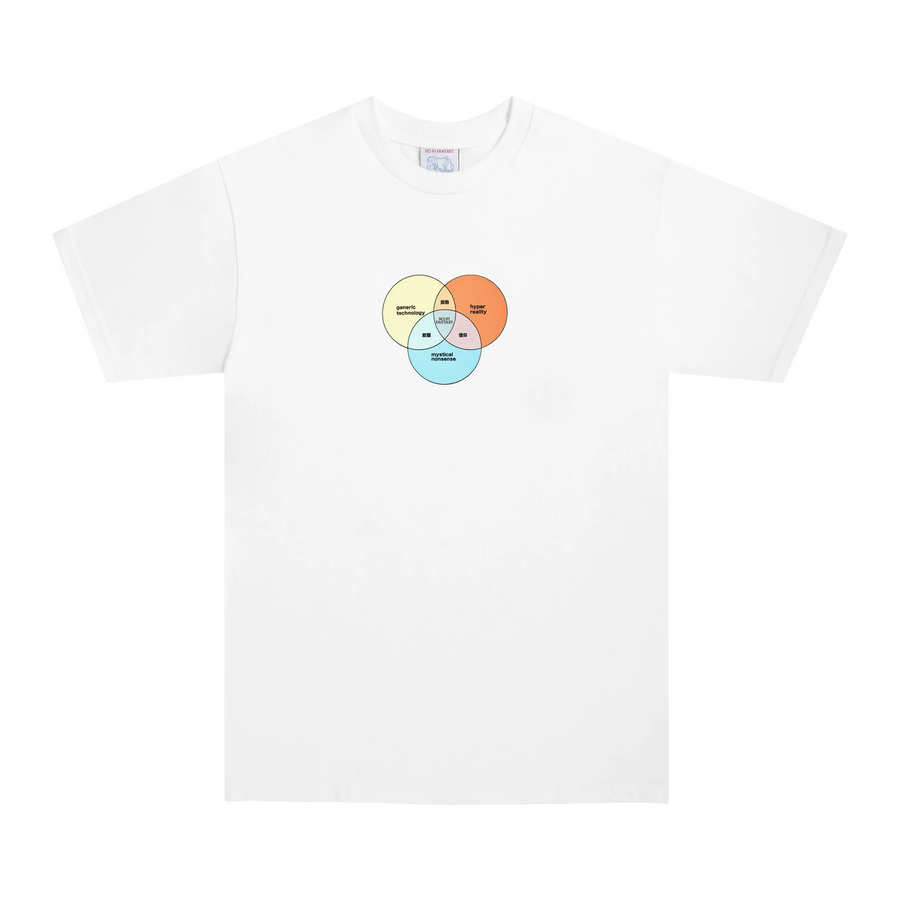 Sci-Fi Fantasy Ven Diagram T-Shirt White