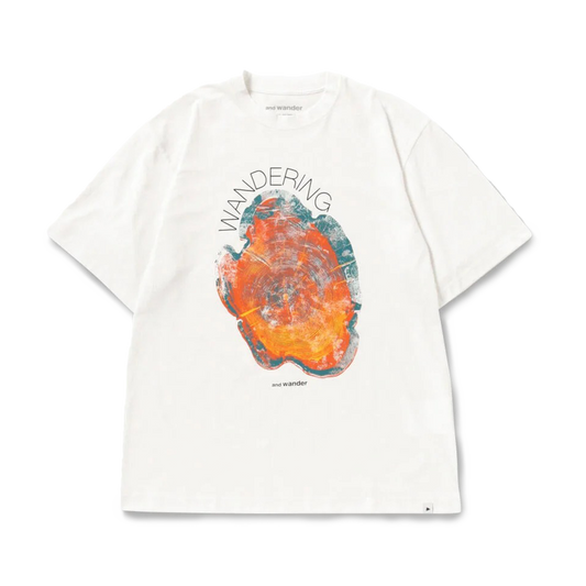 and wander Wandering Printed T White