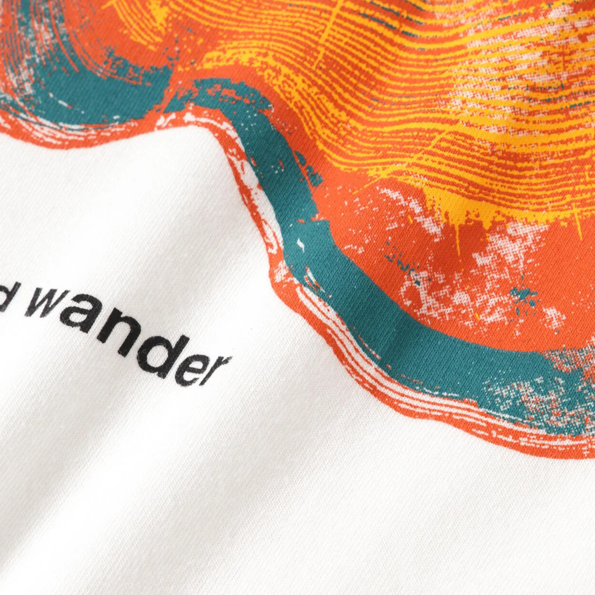 and wander Wandering Printed T White