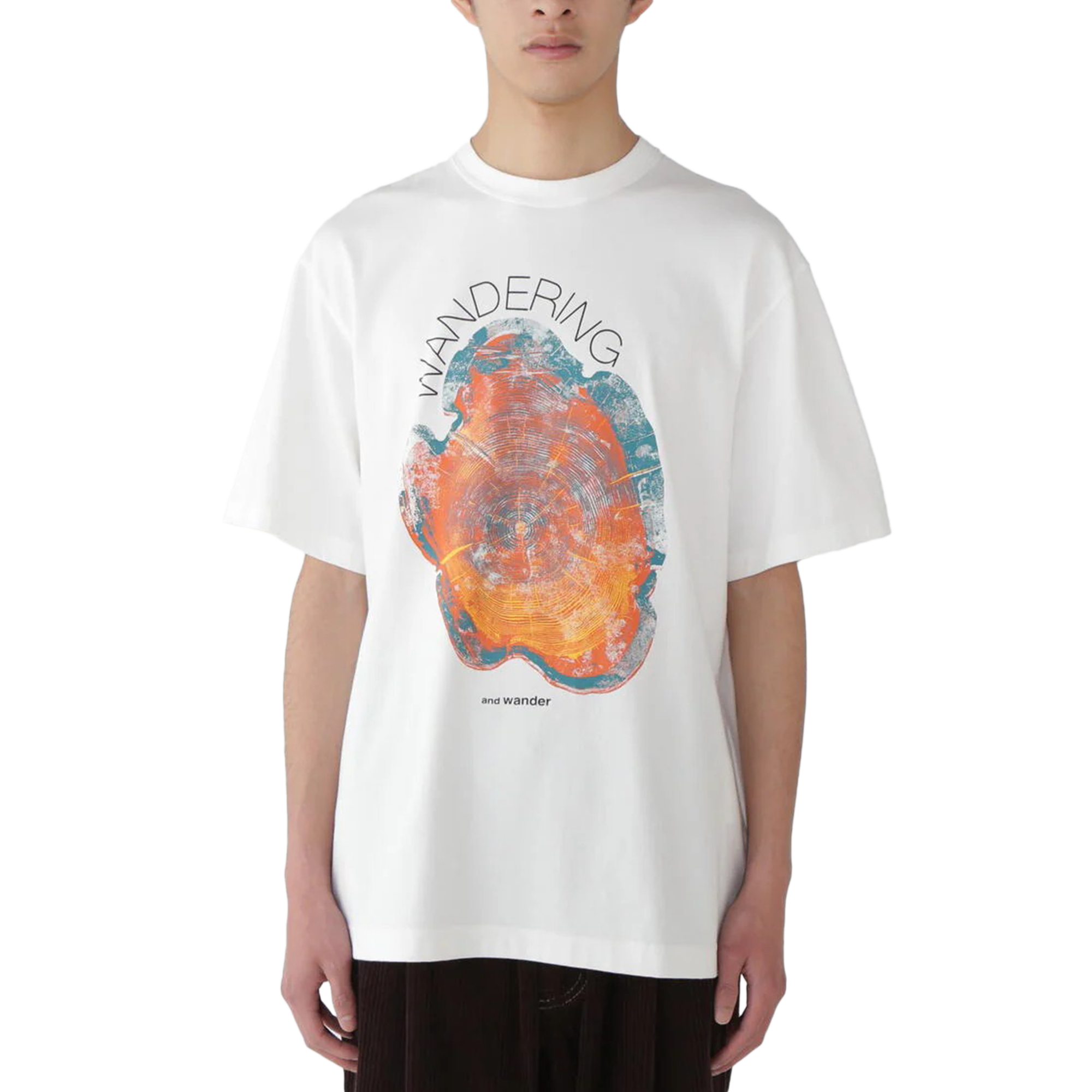 and wander Wandering Printed T White