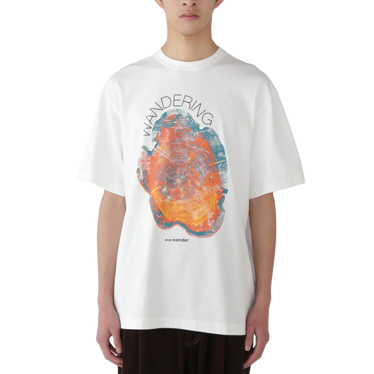 and wander Wandering Printed T White