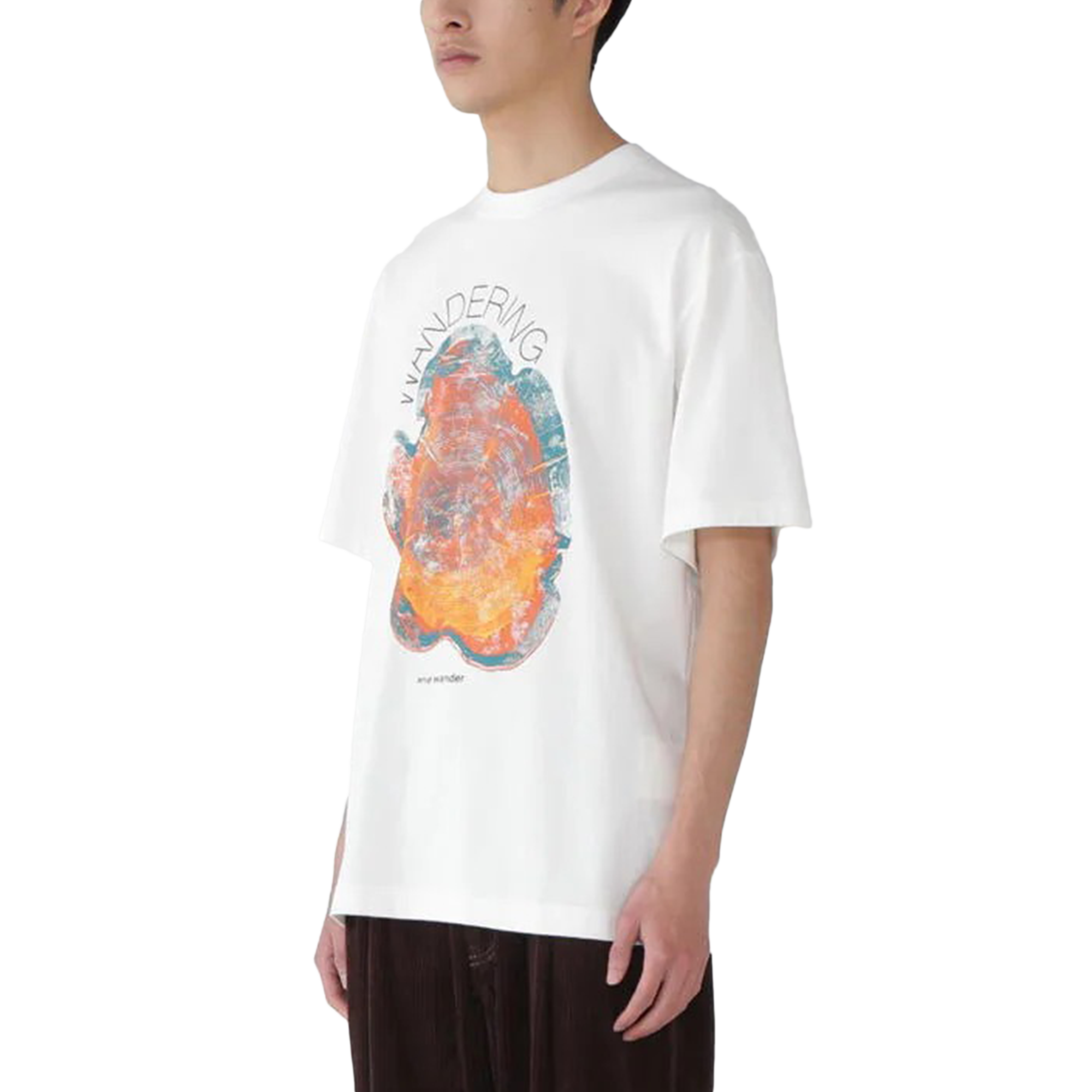 and wander Wandering Printed T White