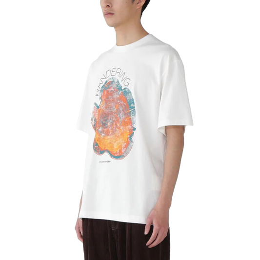 and wander Wandering Printed T White