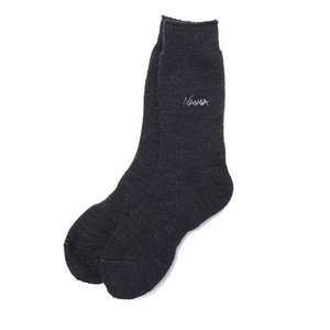 Nanga Warm Pile Room Socks Black