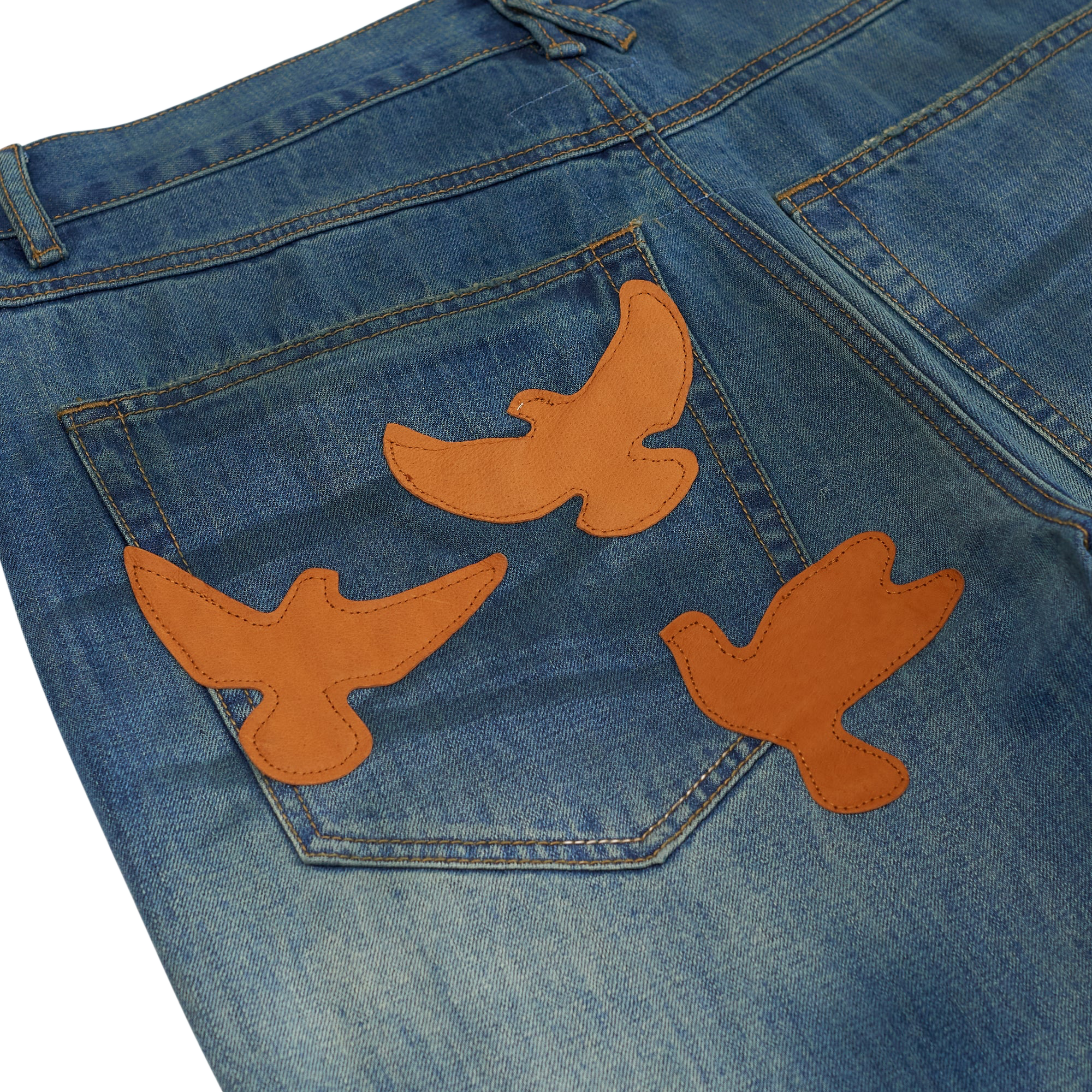 Kidsuper Washed Doves Denim Blue