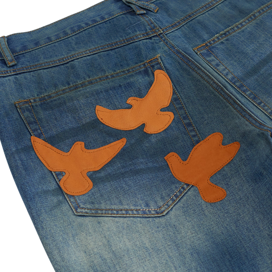 Kidsuper Washed Doves Denim Blue