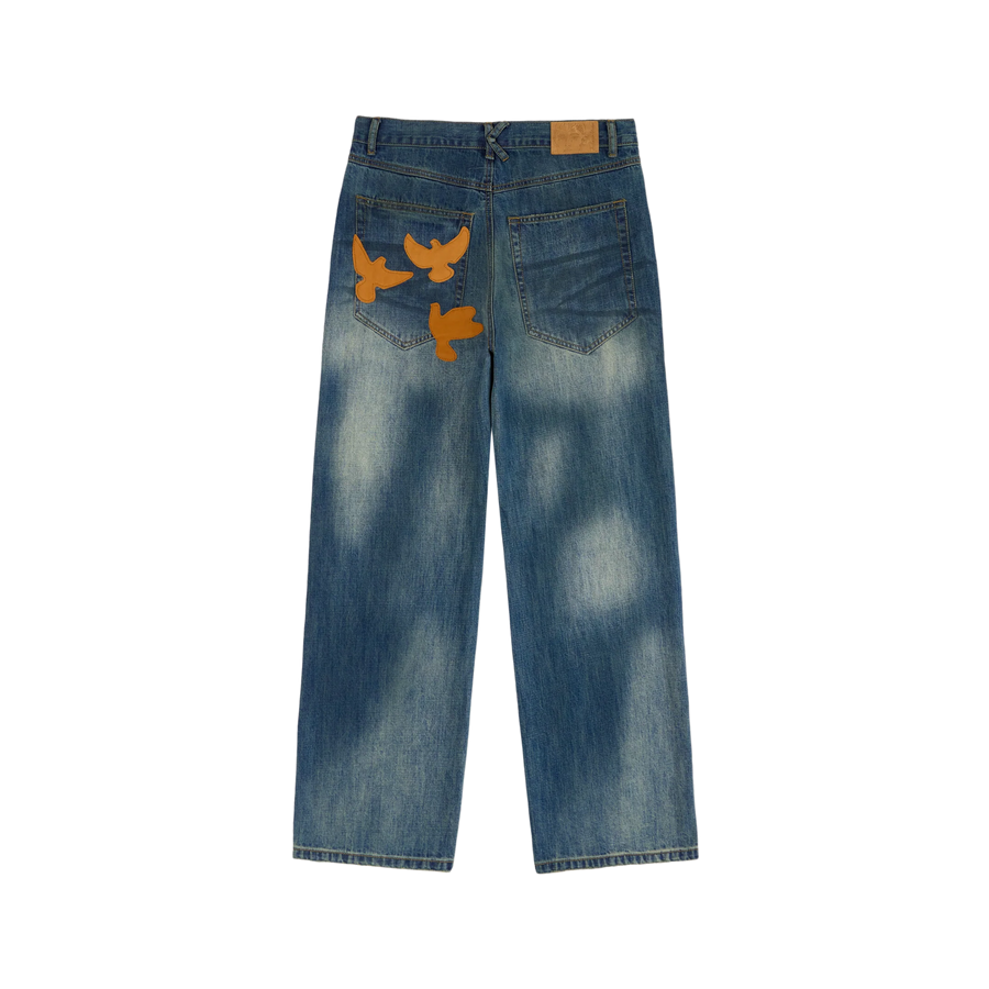 Kidsuper Washed Doves Denim Blue