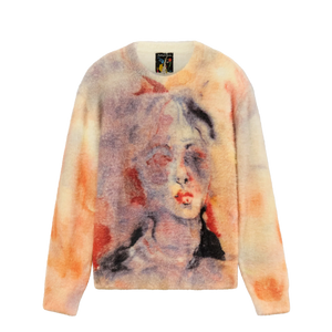 Kidsuper Watercolor Face Mohair Sweater