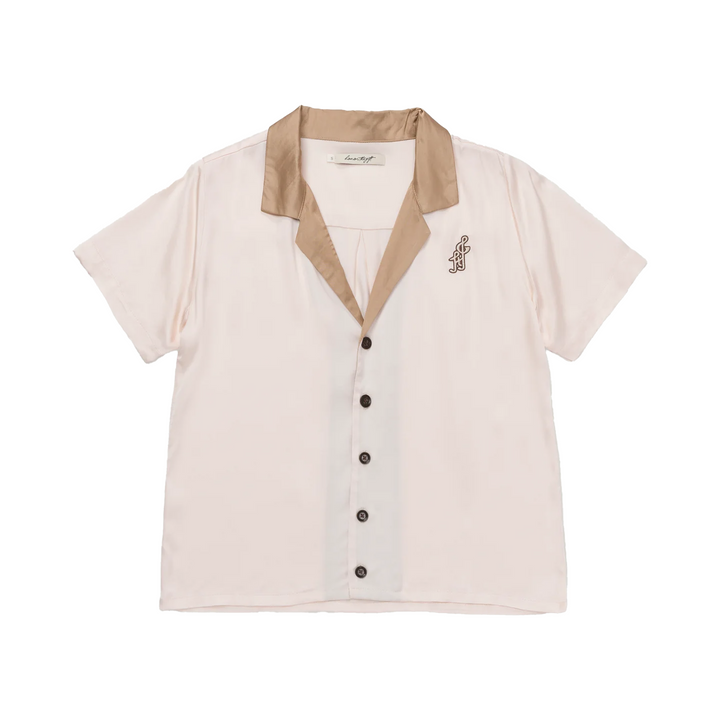 Honor The Gift Womens Notes Camp Shirt Cream