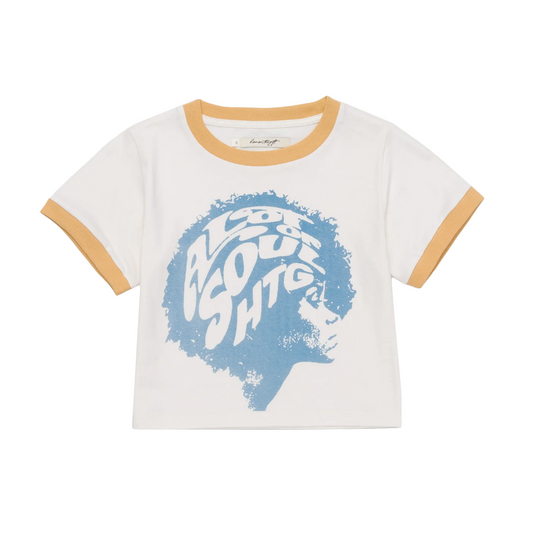 Honor The Gift Women's A Lot Of Soul Ringer T-Shirt Cream