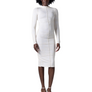 Honor The Gift Women's Lettuce Seam Dress Cream