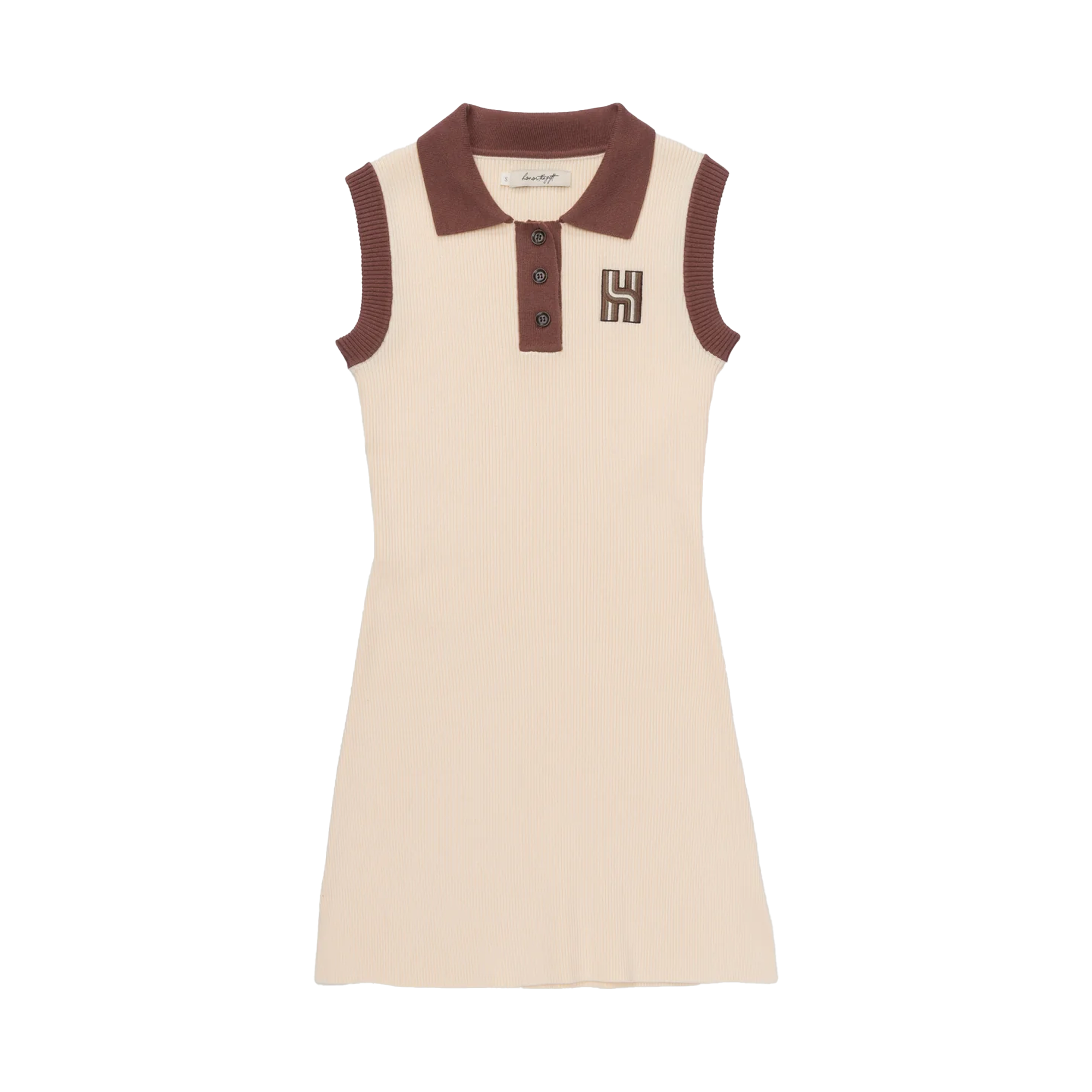 Honor The Gift Women's Ribbed Tennis Dress Cream