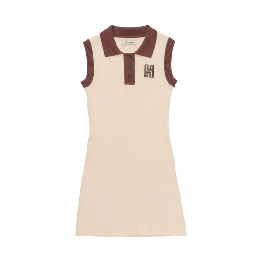 Honor The Gift Women's Ribbed Tennis Dress Cream