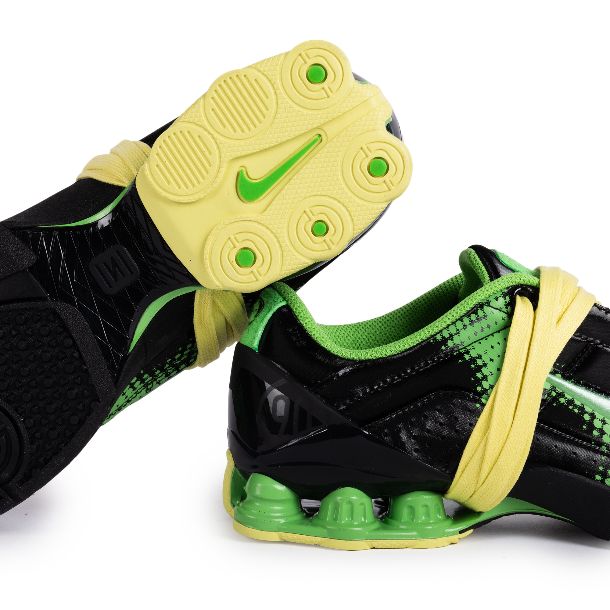 Nike Women's Total90 Shox Magia Black/Spinach Green/Yellow Diamond IR8176-002
