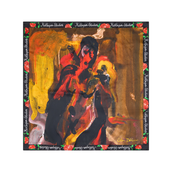 Kidsuper Women Figure Oil Painting Silk Scarf
