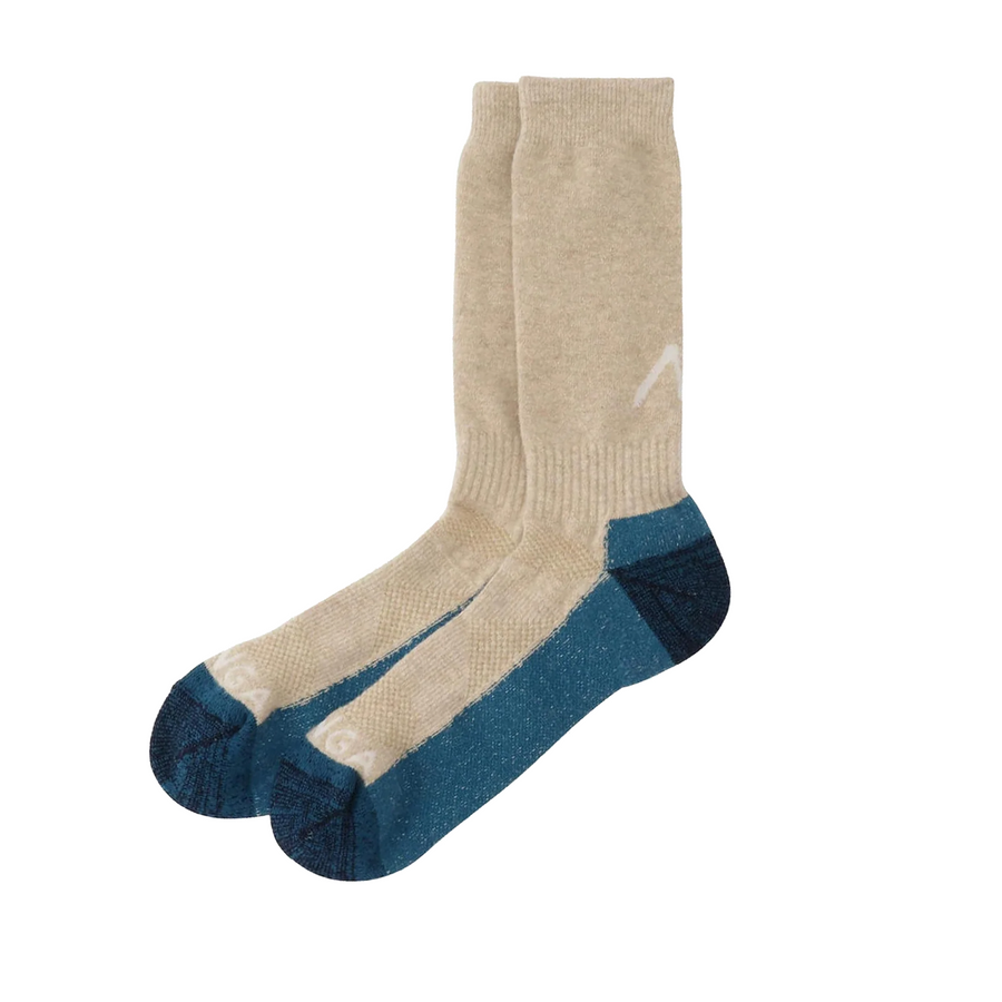 Nanga Wool Pile Compression Crew Socks Beige