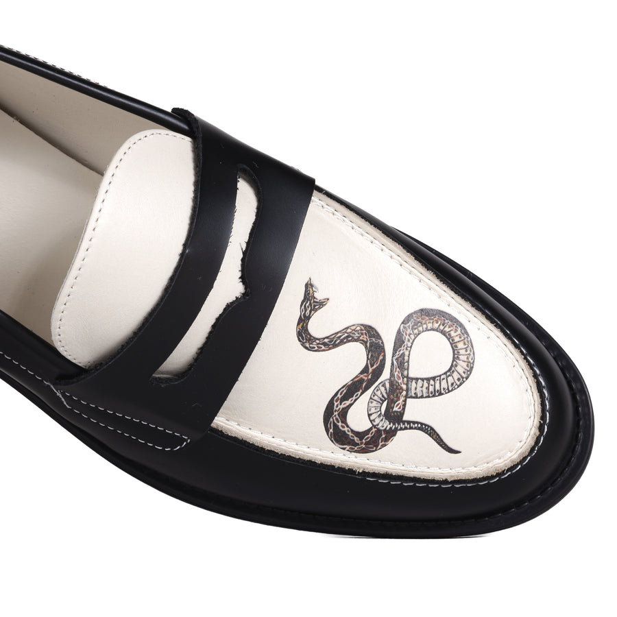 Duke + Dexter Wilde Snake Penny Loafer