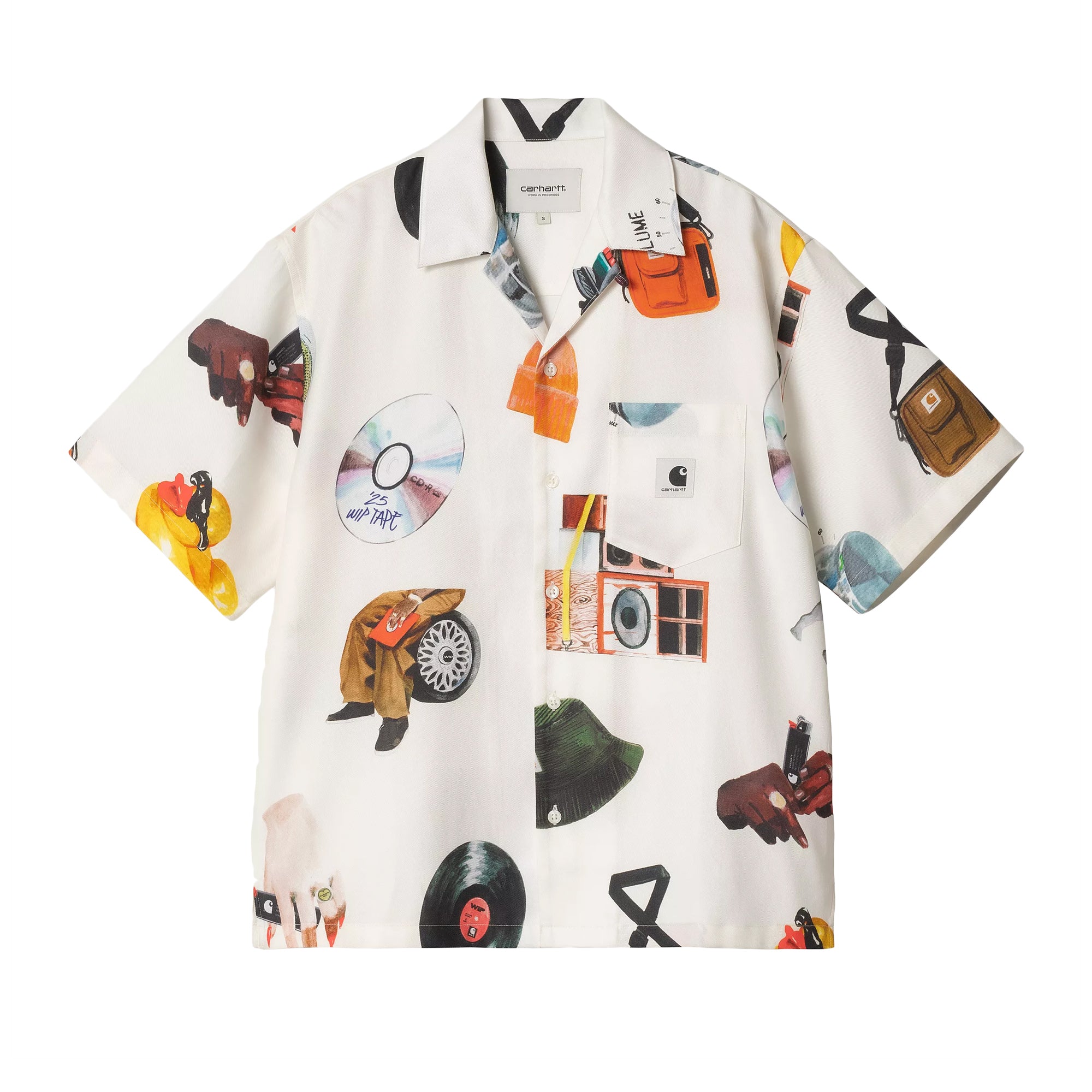 Carhartt W S/S Jacob Rochester Shirt Jacob Rochester Print/Wax I034551.2UKXX