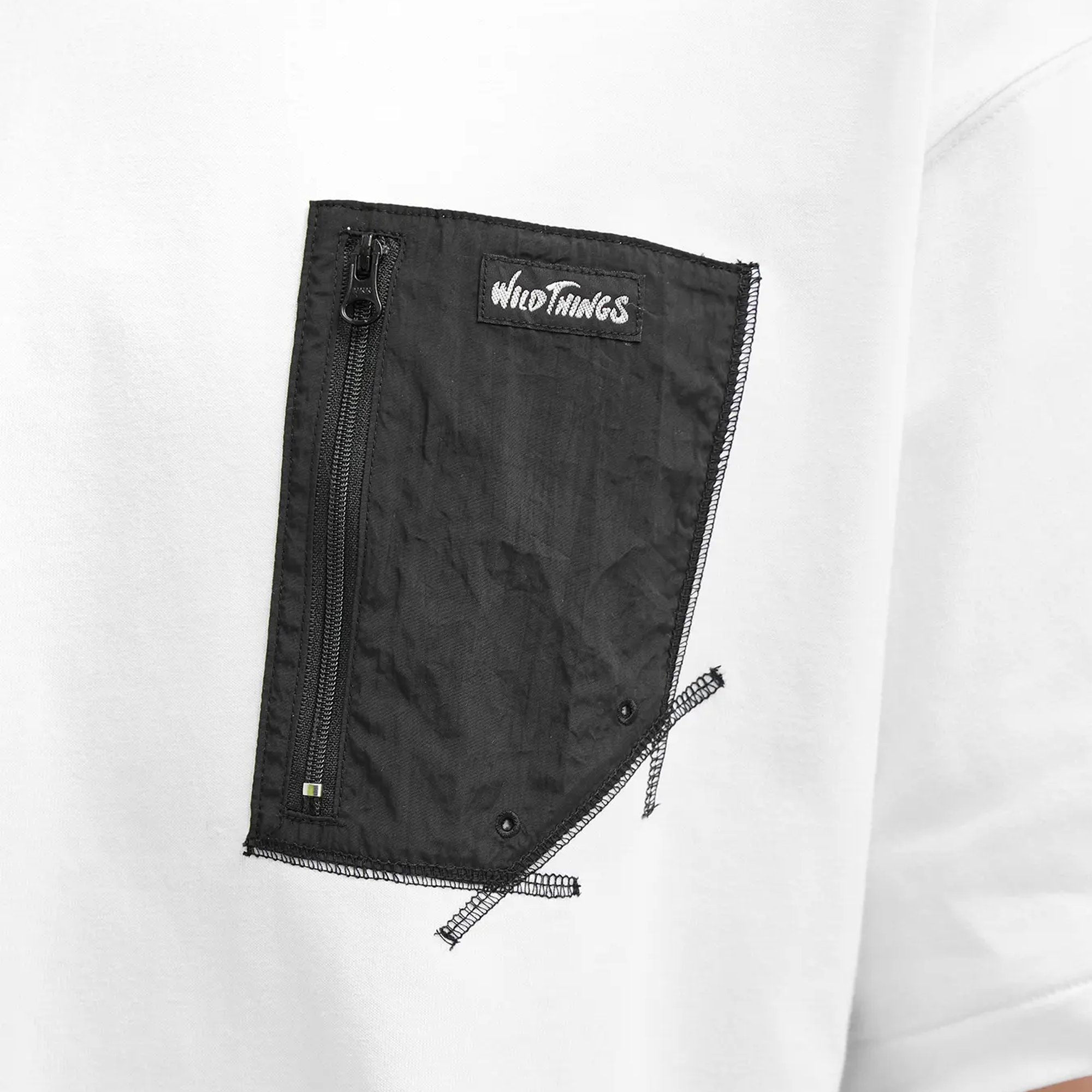 Wild Things Camp Pocket Tee White