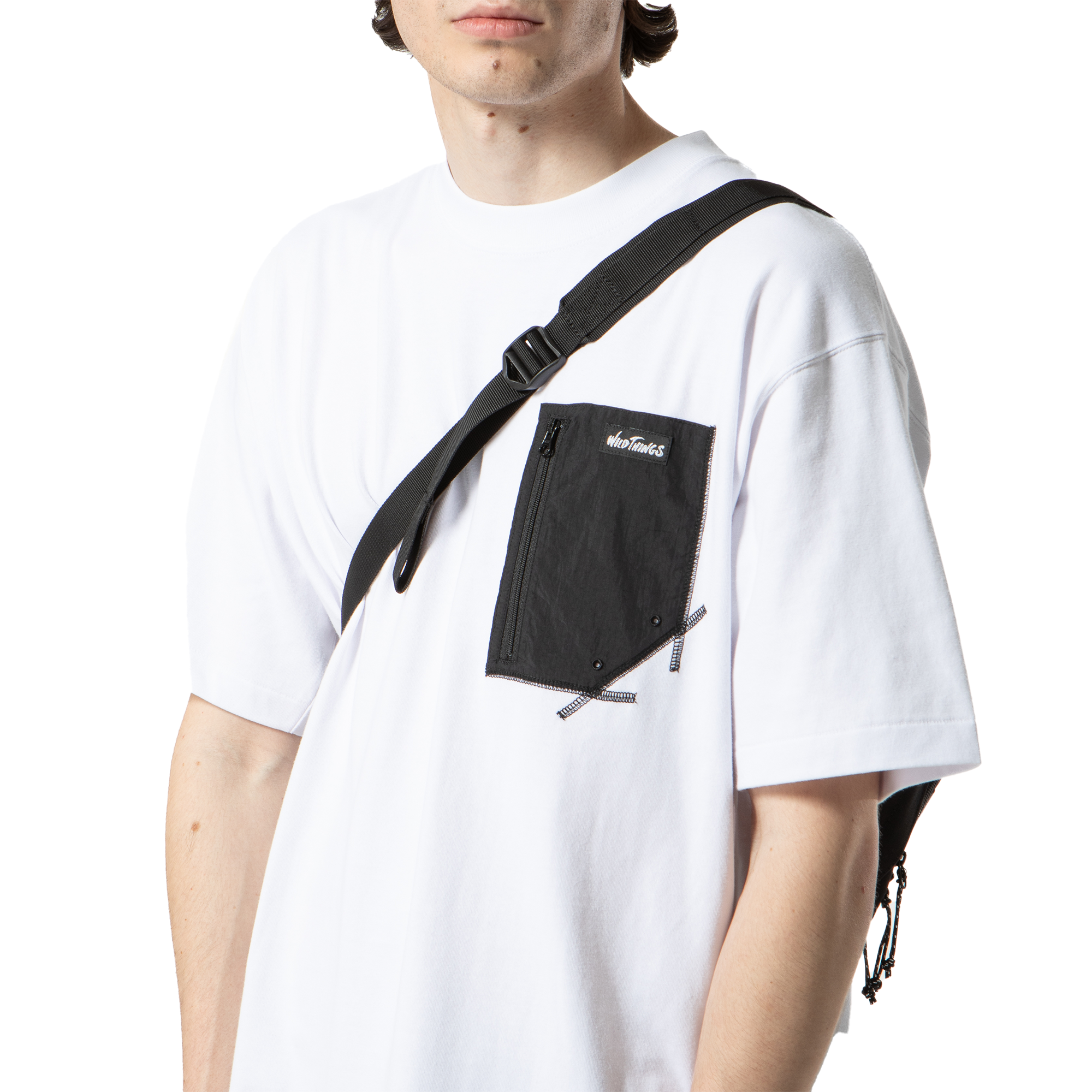 Wild Things Camp Pocket Tee White