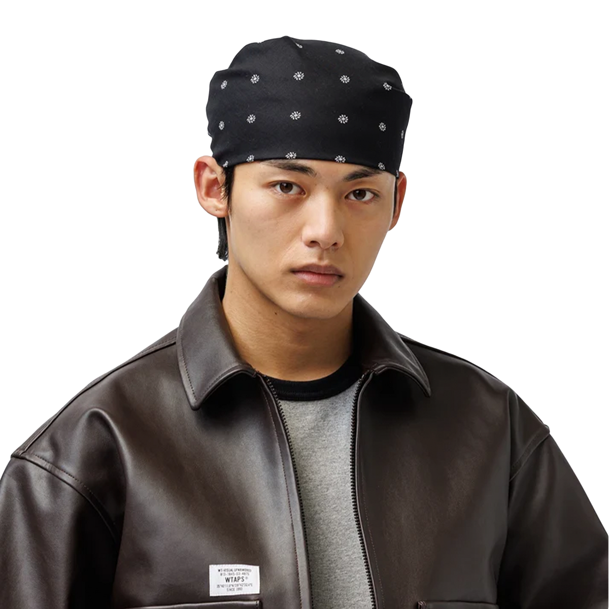 WTAPS Bandaria Bandana Cotton Black BXDT-AC01