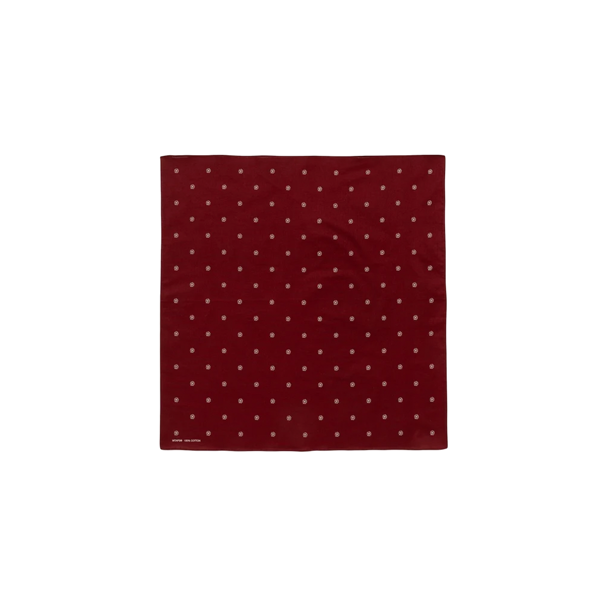 WTAPS Bandaria Bandana Cotton Burgundy BXDT-AC01
