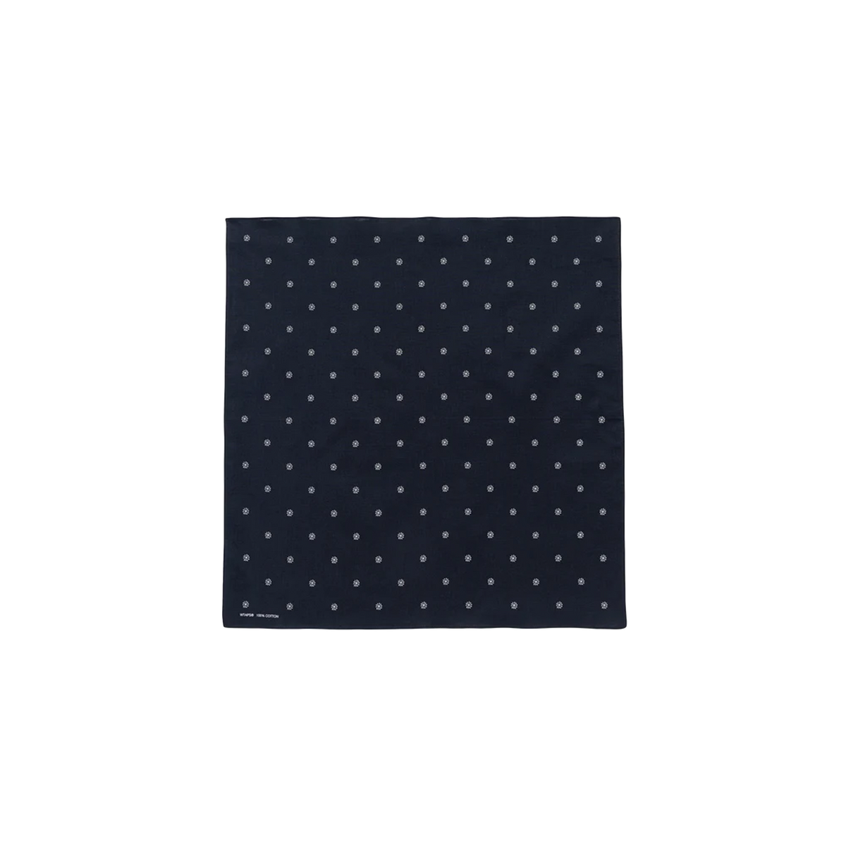 WTAPS Bandaria Bandana Cotton Navy BXDT-AC01