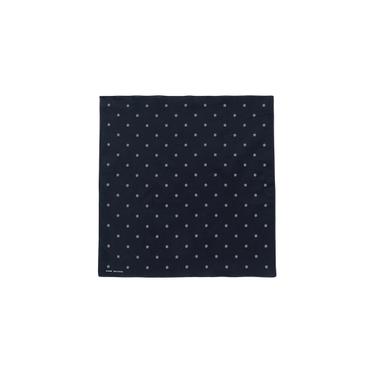 WTAPS Bandaria Bandana Cotton Navy BXDT-AC01