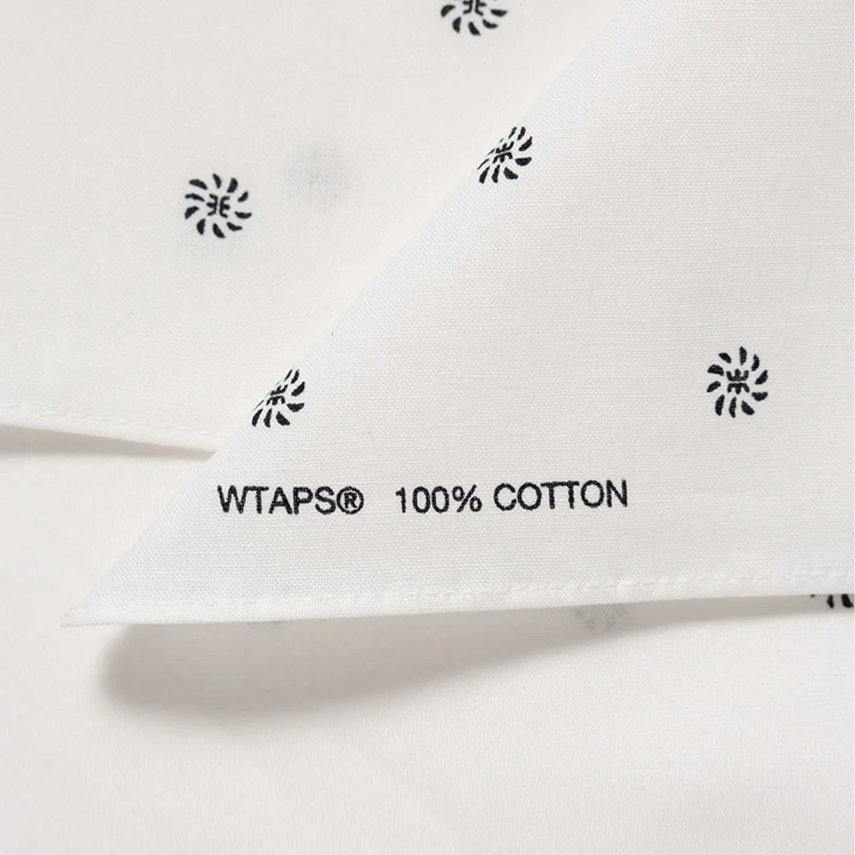 WTAPS Bandaria Bandana Cotton White BXDT-AC01