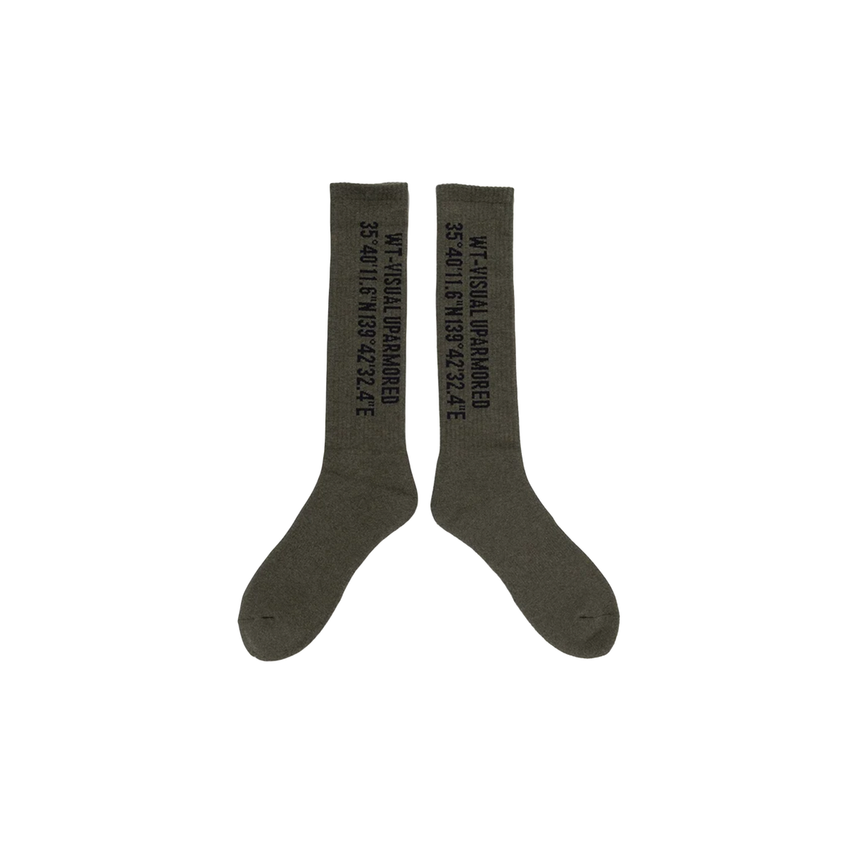 WTAPS Creeper 01 Socks Olive Drab WIDT-UWM01