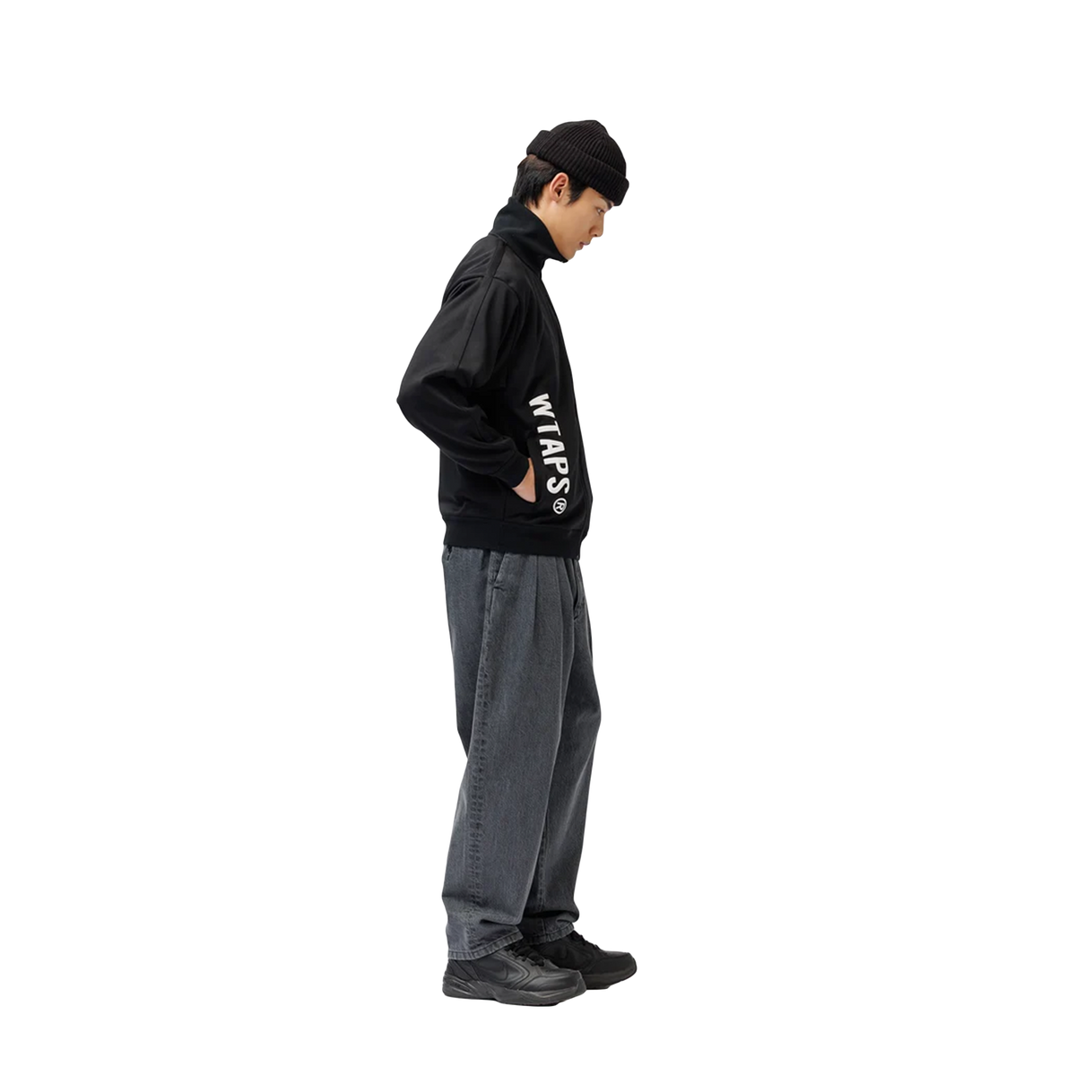 WTAPS Tipsi Zip Sweater Poly Black ATDT-CSM31